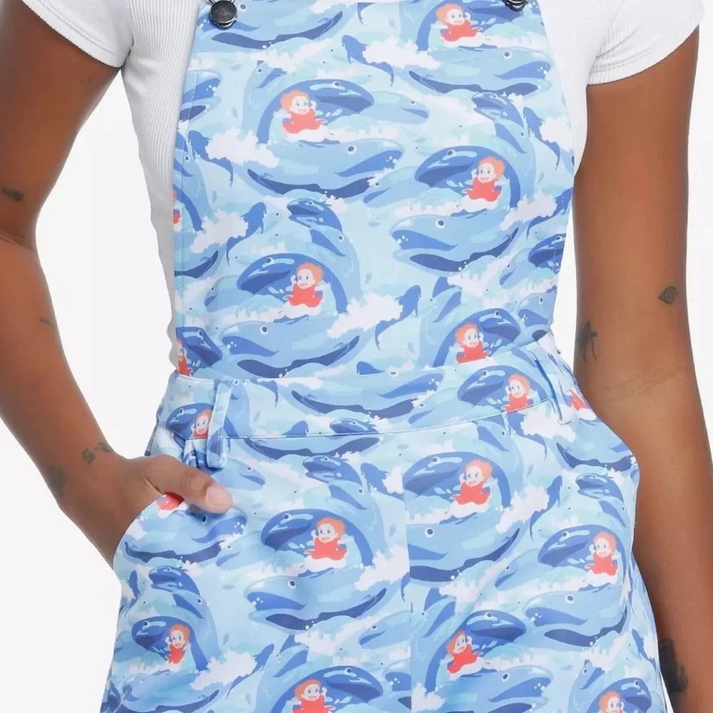 Studio Ghibli Ponyo Wave‎ Scuba Shortalls Hot Topic